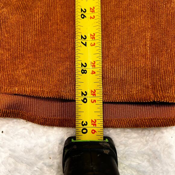 NWT Aeropostale Caramel Cafe Hooded Corduroy Button Up Long Sleeve Shirt Size M - Picture 6 of 8